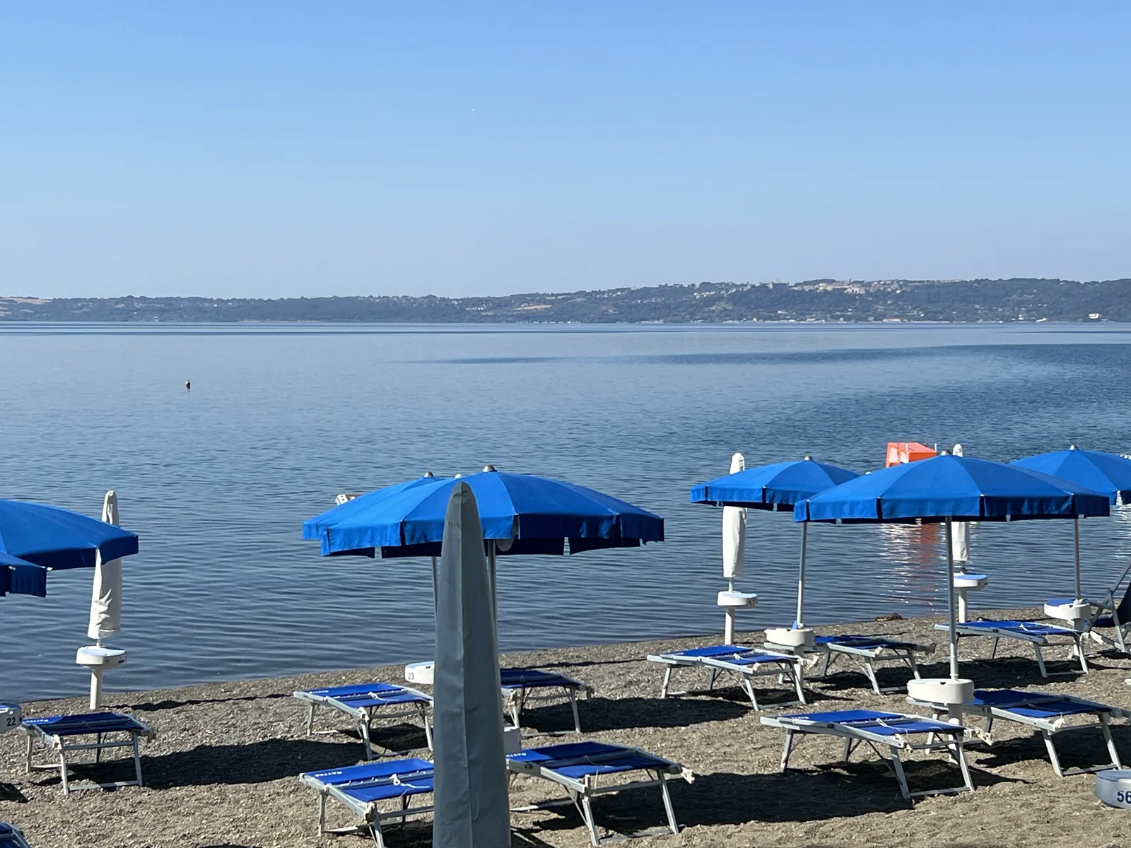 Trevignano beach on Lake Bracciano