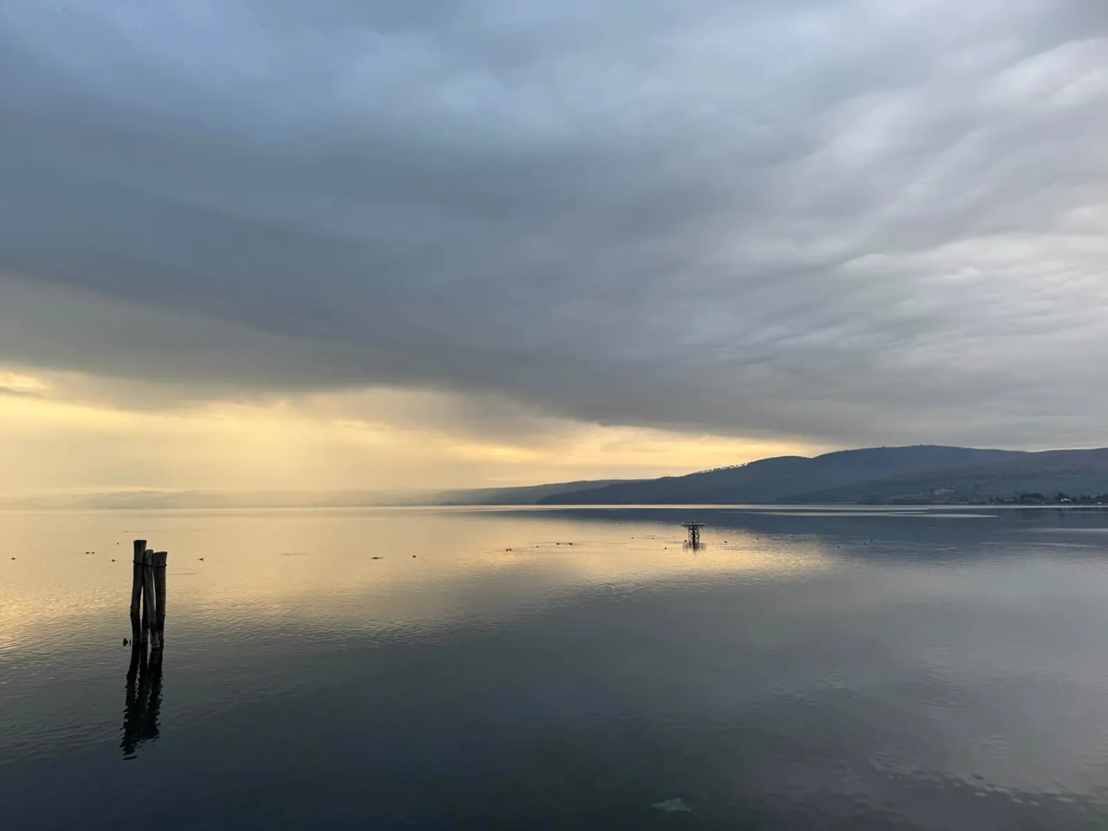 Dawn light over Lake Bracciano