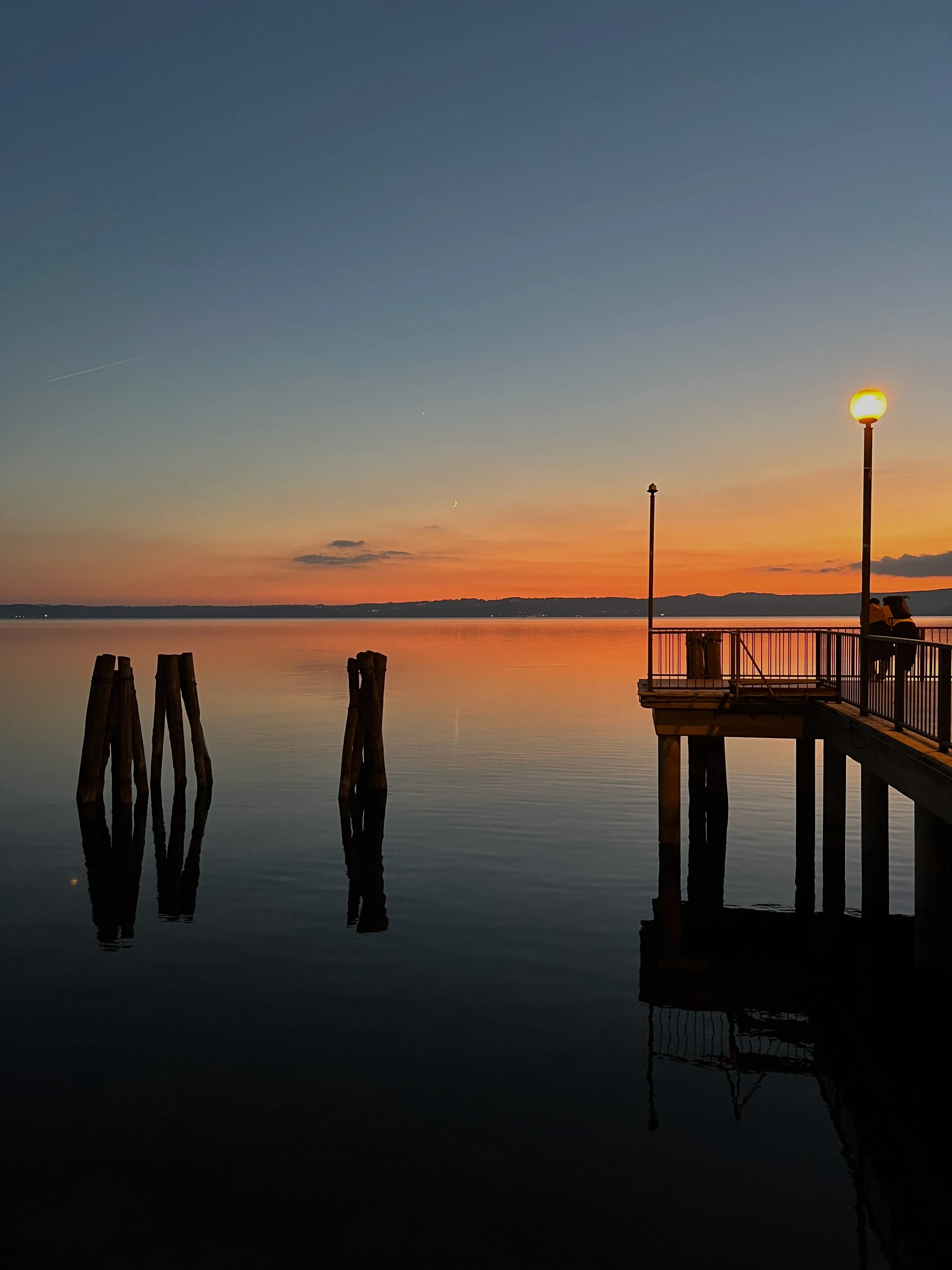 Lake at dusk